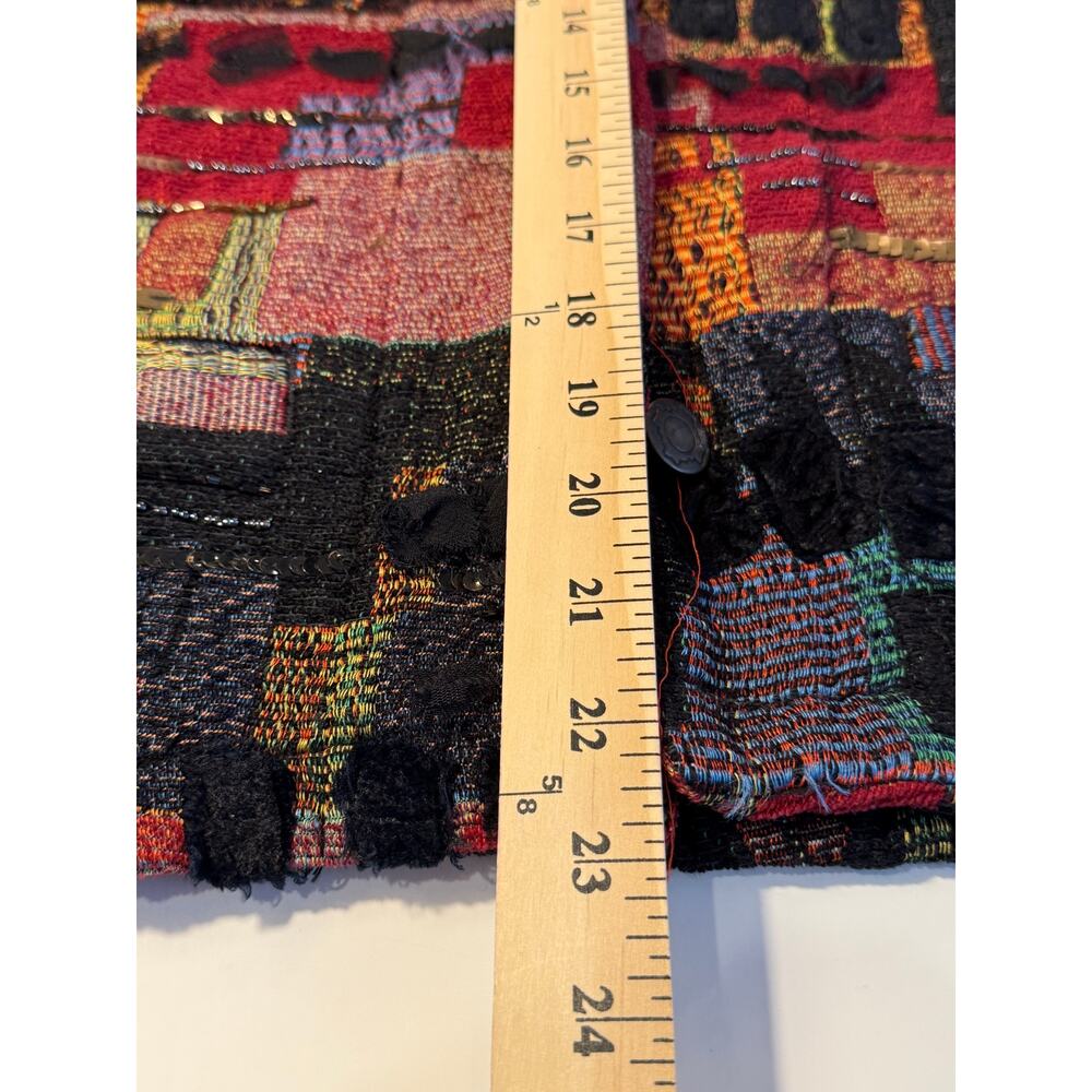 Chico’s Boho Artsy Patchwork Blazer Jacket Size 1… - image 7